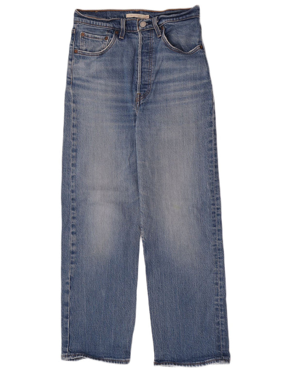 Levi's ženske ravne traperice visokog struka W27 L27 plavi pamuk