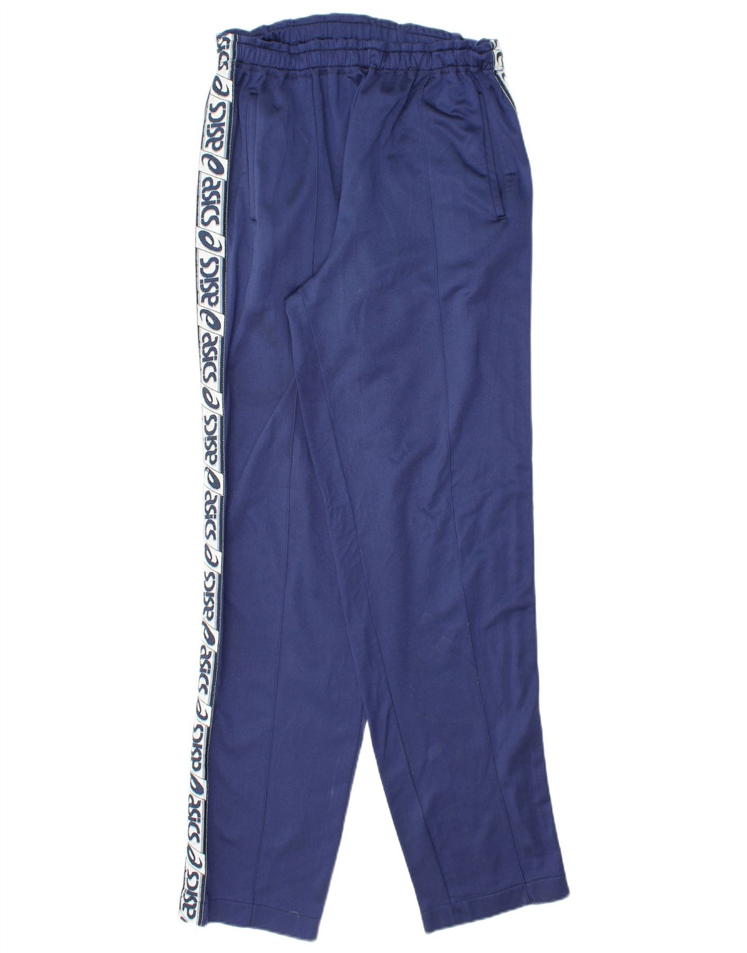 ASICS Mens Graphic Full Tracksuit Large Navy Blue Polyamide
