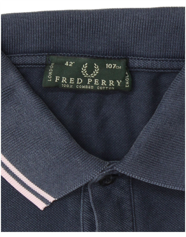 FRED PERRY Muška polo majica Srednje tamnoplavi pamuk