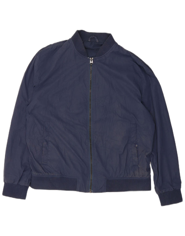 Zara muška bomber jakna UK 42 XL tamnoplavi poliester