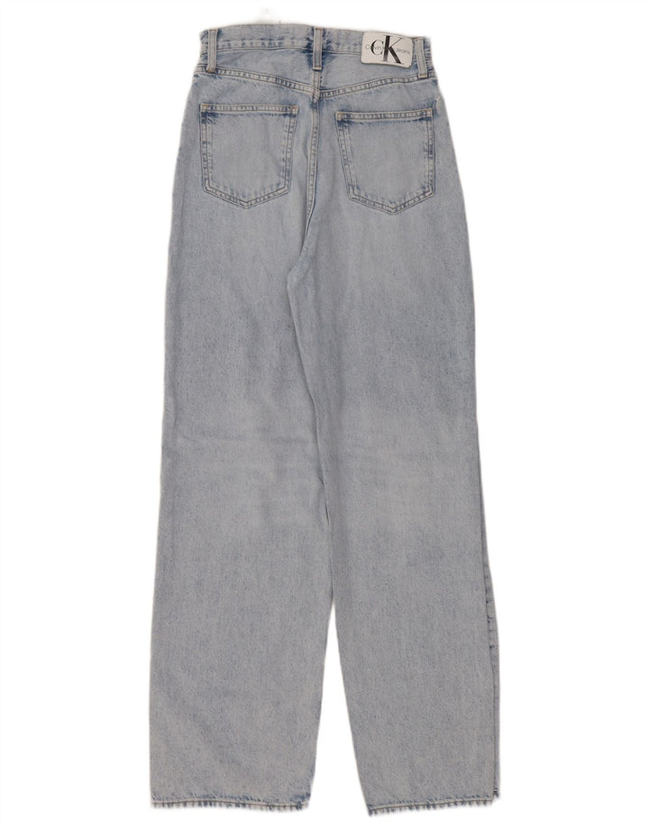 Calvin Klein ženske široke traperice W26 L32 plavi pamuk