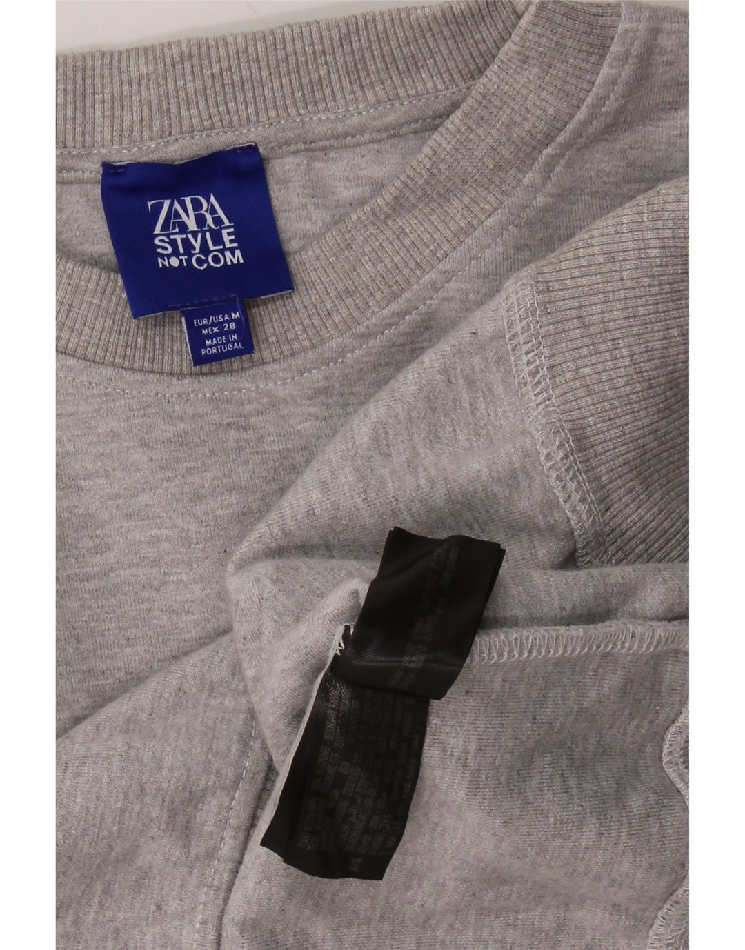 ZARA ženski džemperi s prekomjernim grafičkim motivima UK 14 srednje sivo s pjegama