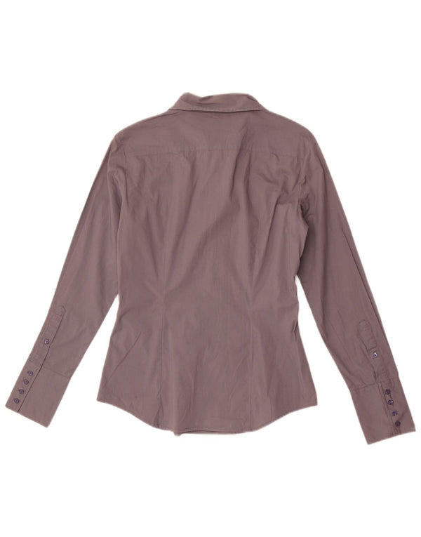 Benetton ženska pulover majica UK 10 Mala siva pamuk