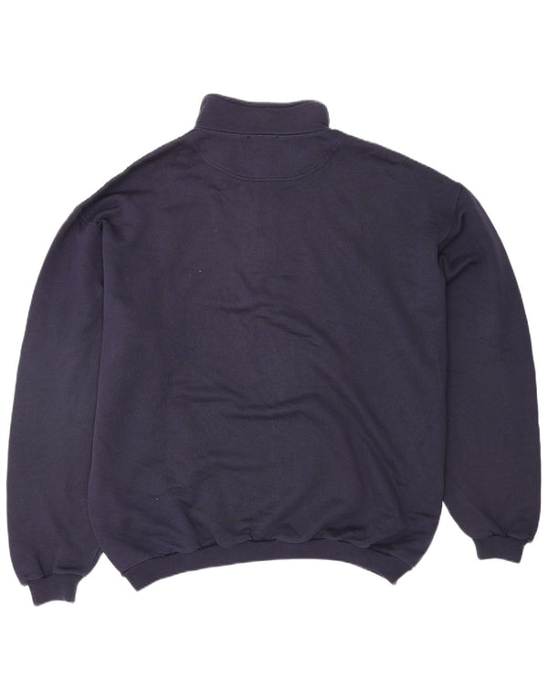 SERGIO TACCHINI Muški džemper s kratkim izrezom i s patentnim zatvaračem XL tamnoplavi