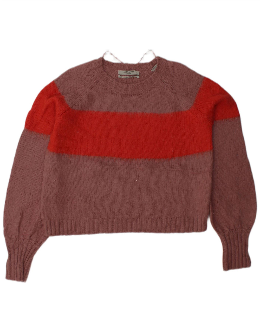 ALL SAINTS Ženski džemper s okruglim izrezom UK 14 srednje ružičaste boje