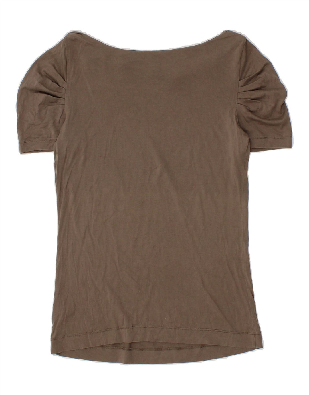 TRUSSARDI Womens Blouse Top UK 12 Medium Grey Cotton Vintage Trussardi and Second-Hand Trussardi from Messina Hembry 