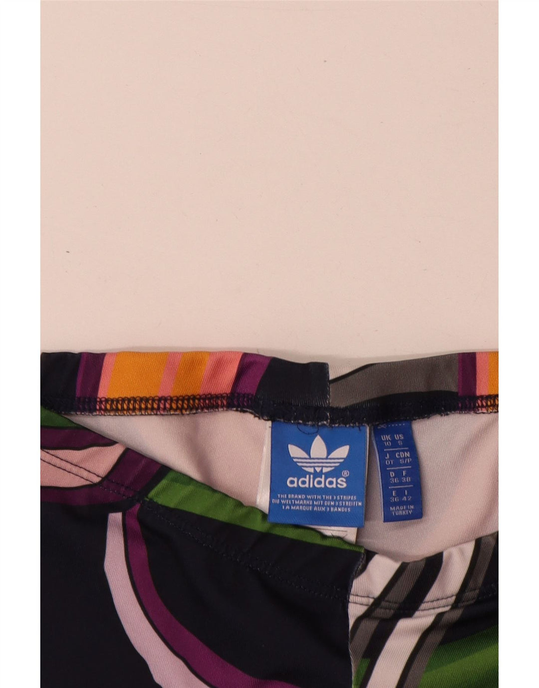 Adidas ženske tajice UK 10 malih raznobojnih cvjetnih poliestera