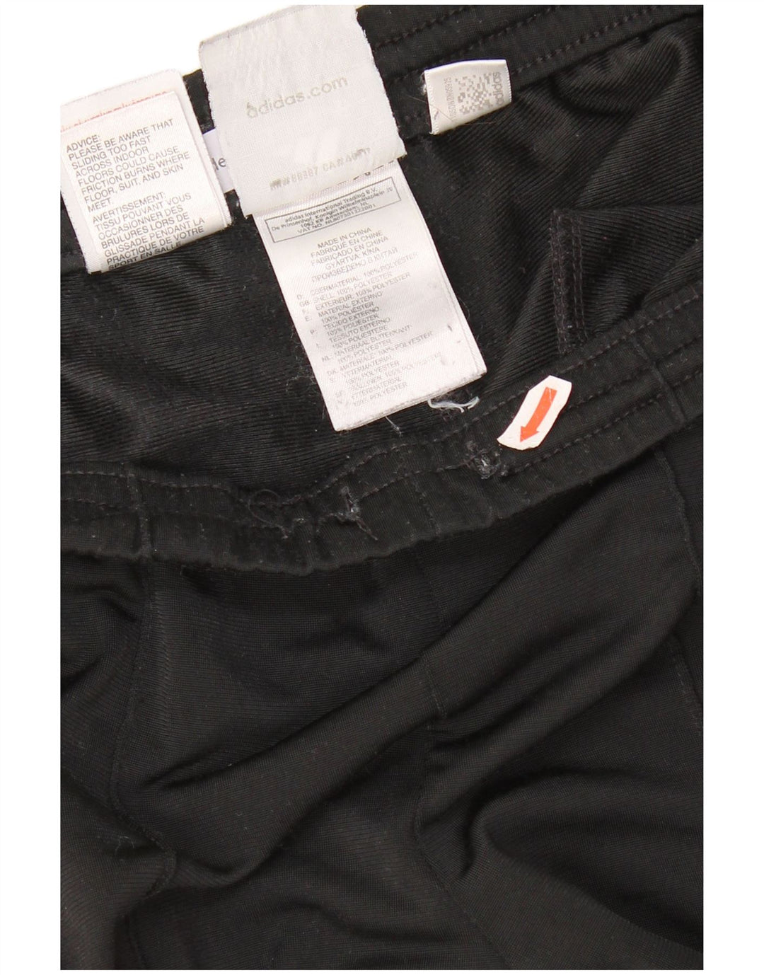 Adidas Hlače za trenirku za dječake 11-12 godina crne poliesterske