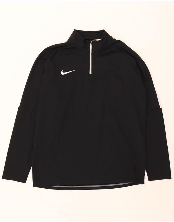 Nike Dri Fit majica s patentnim izrezom i gornji dio trenirke XL crne boje