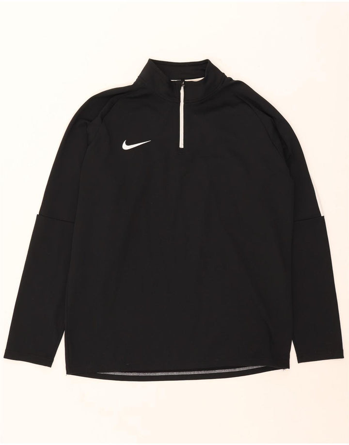 Nike Dri Fit majica s patentnim izrezom i gornji dio trenirke XL crne boje