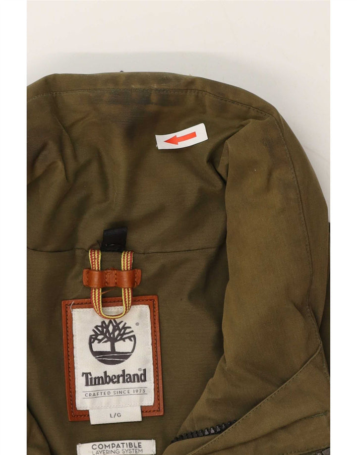 Timberland muška pomoćna jakna UK 40 Large kaki pamuk