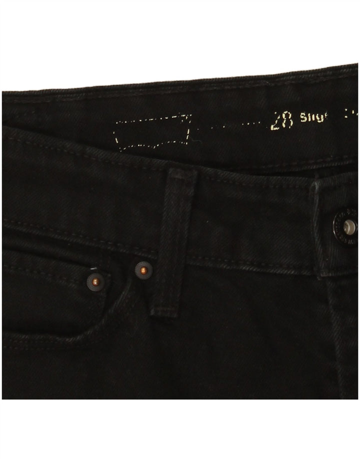 Levi's uske traperice s blagim zaobljenim rubovima W28 L28 crne