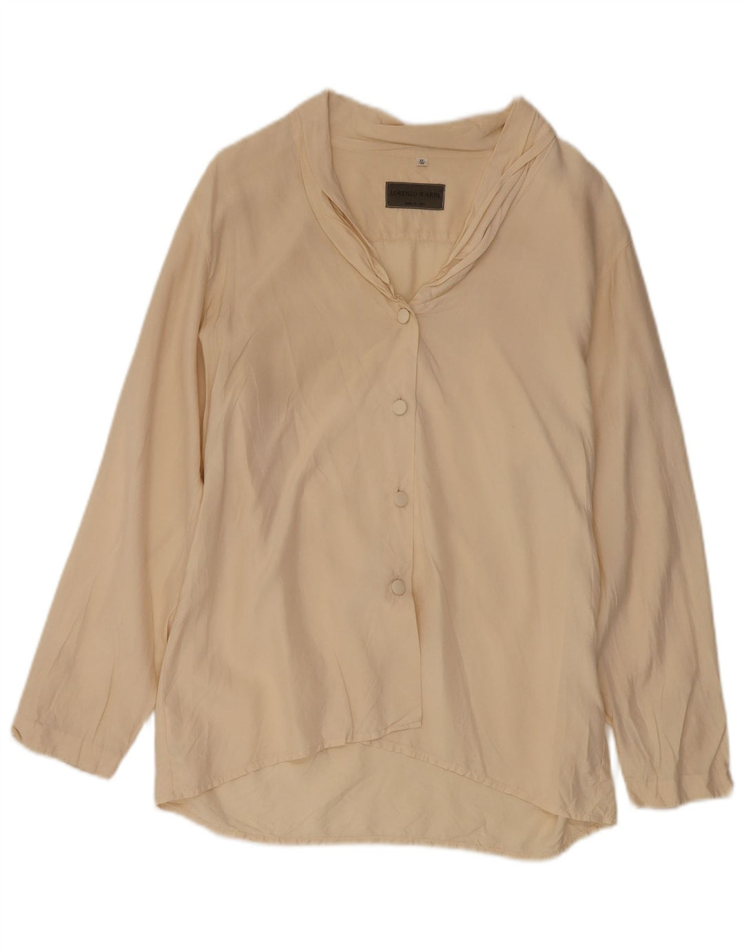 VINTAGE Womens Shirt Blouse IT 46 Large Beige