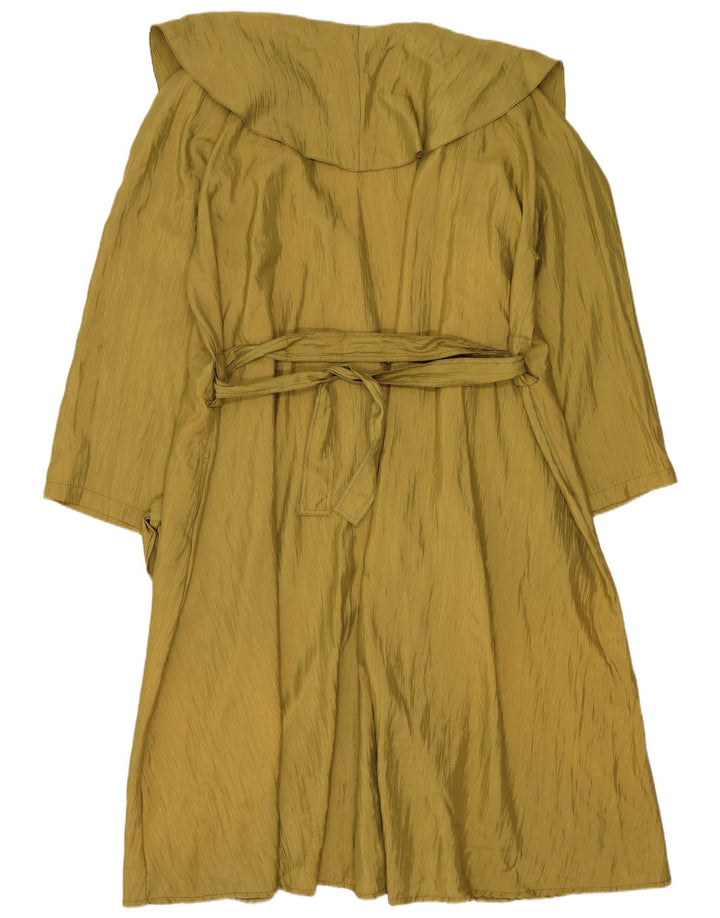 Vintage ženski preveliki kaput UK 14, srednji kaki poliester