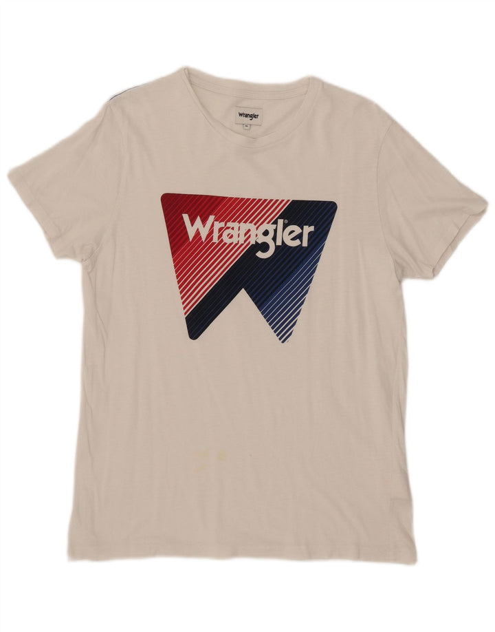 Wrangler muška grafička majica kratkih rukava Srednje bijeli pamuk