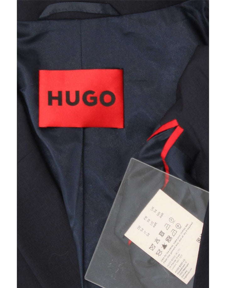 Hugo Boss muška jakna sa 2 gumba UK 54 2XL tamnoplava djevičanska vuna