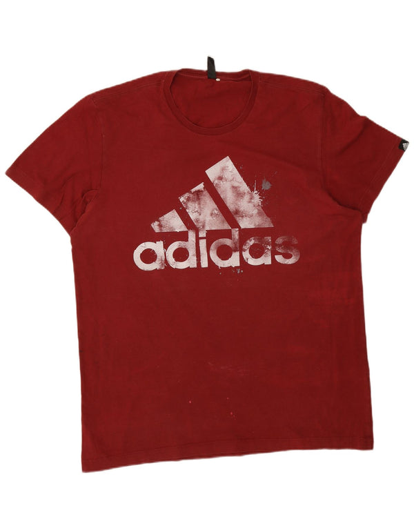 Adidas muška majica kratkih rukava s grafičkim motivima, veliki crveni pamuk
