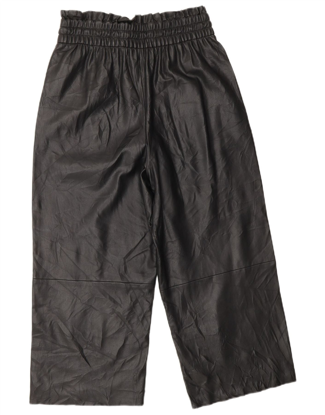 ZARA ženske široke kratke hlače od umjetne kože XS W25 L20 crne