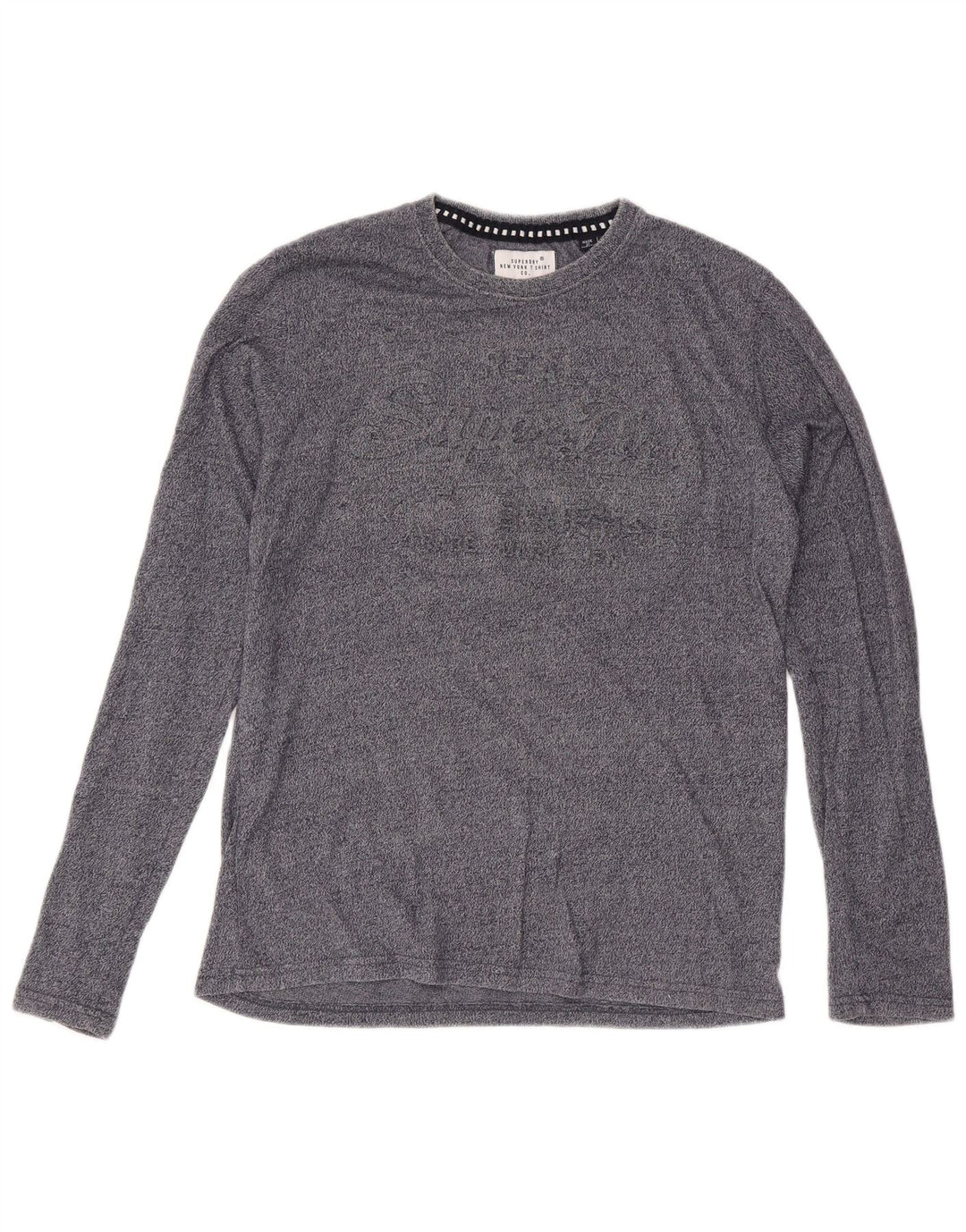 Superdry muška grafička majica dugih rukava s velikim sivim mrljama