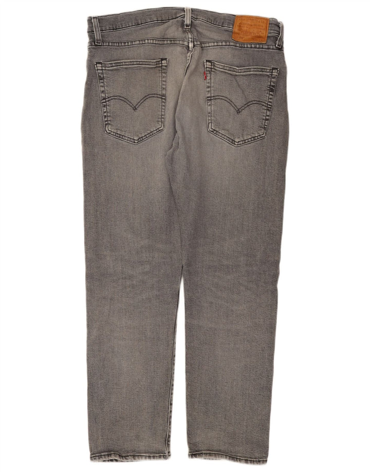 LEVI'S Muške 502 sužene traperice W36 L30 Sivi pamuk