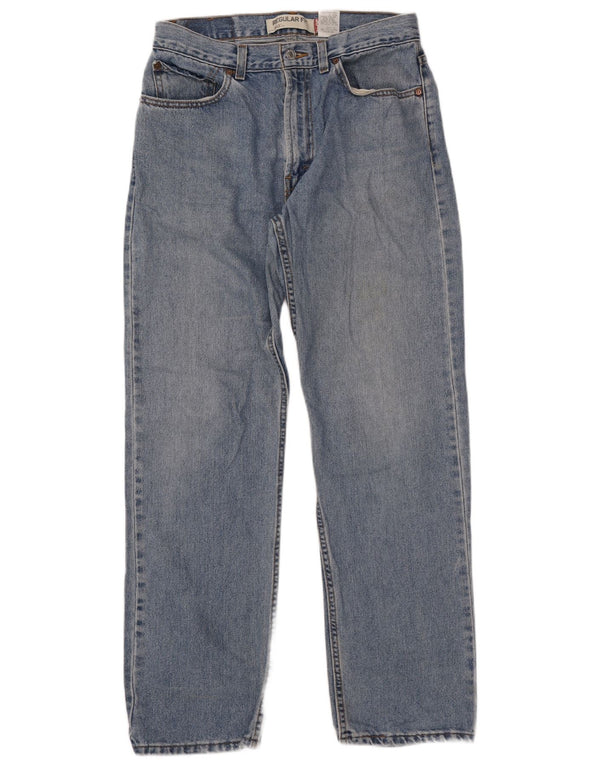 LEVI'S Mens 505 Regular Fit Straight Jeans W34 L34 Plava