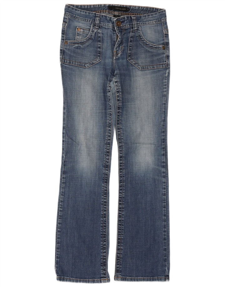 CALVIN KLEIN Ženske Bootcut traperice US 6 Small W32 L30 Plavi pamuk