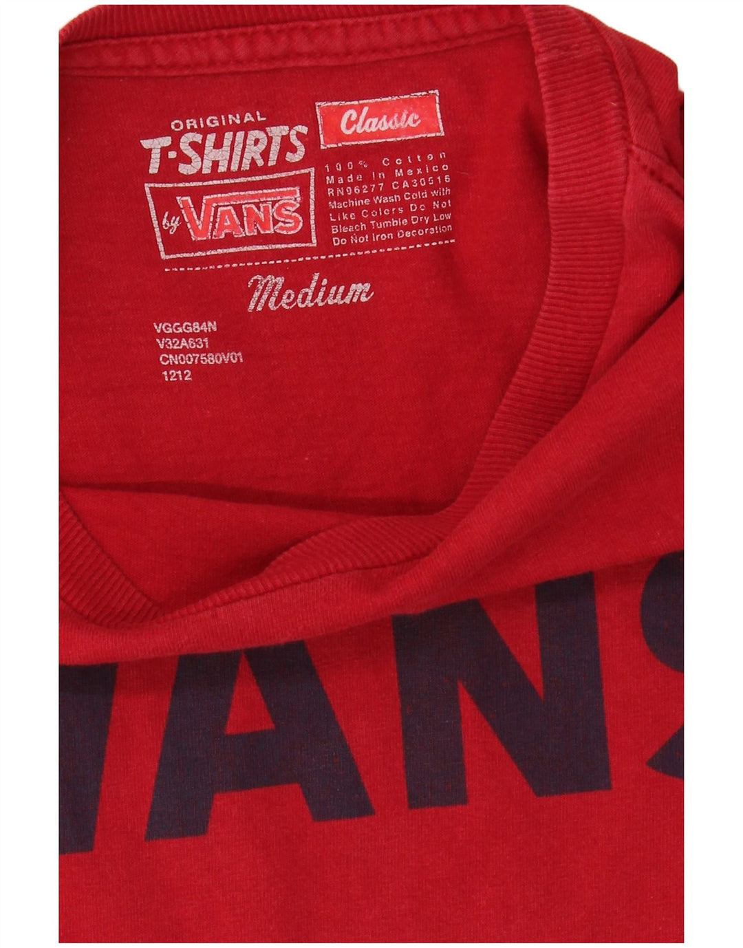 Vans muška klasična majica kratkih rukava srednje srednje crvene boje