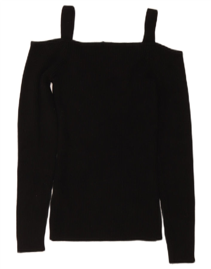 Guess ženska majica s otvorenim ramenima UK 8 Small Black Rayon