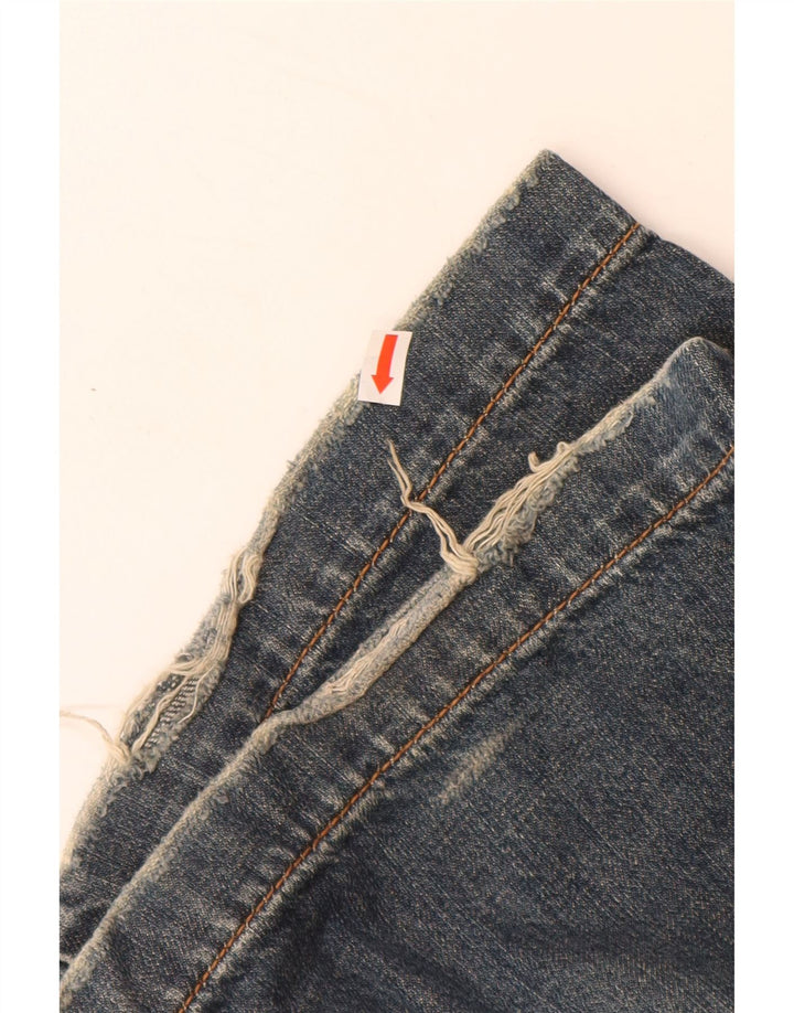 CALVIN KLEIN Ženske ravne traperice W32 L34 Plavi pamuk