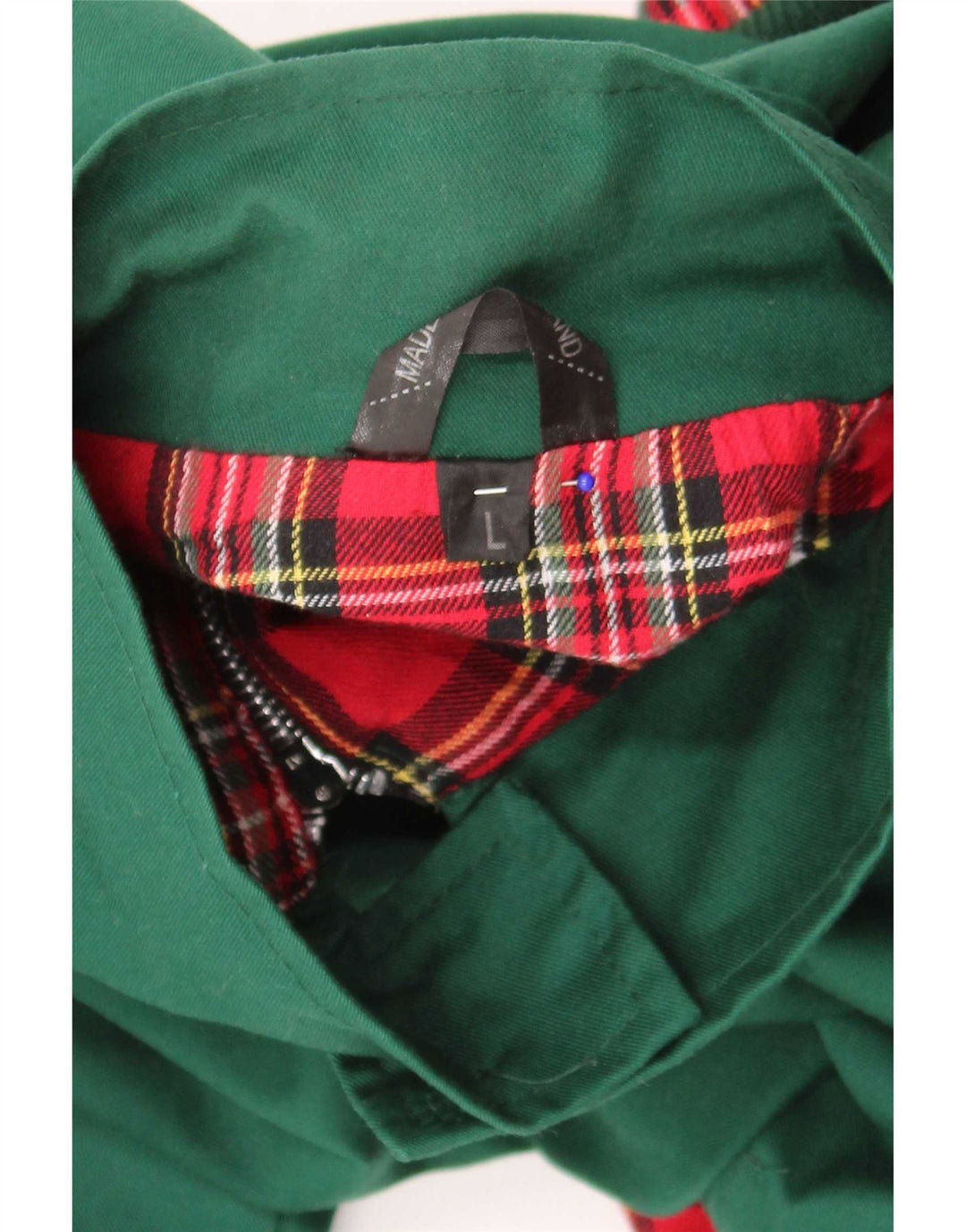 Vintage muška bomber jakna UK 40 velika zelena poliesterska retro jakna