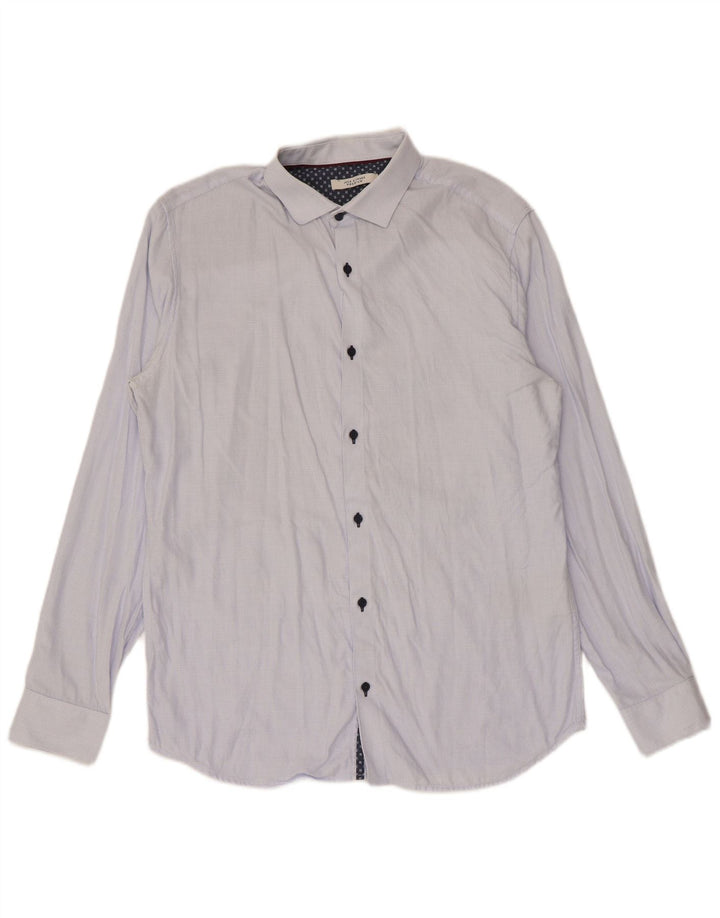 Jack & Jones muška košulja veličina 42 pamuk veliki plavi karirani