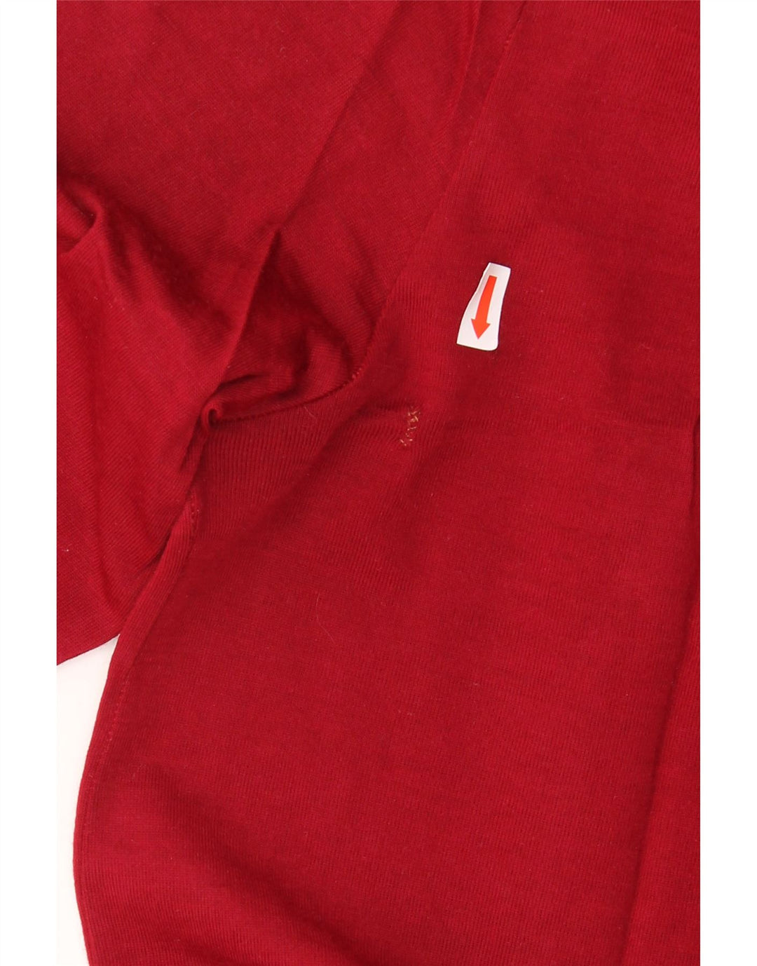 VINTAGE muška pulover košulja veličina 40 15 1/2 srednje crvena djevičanska vuna