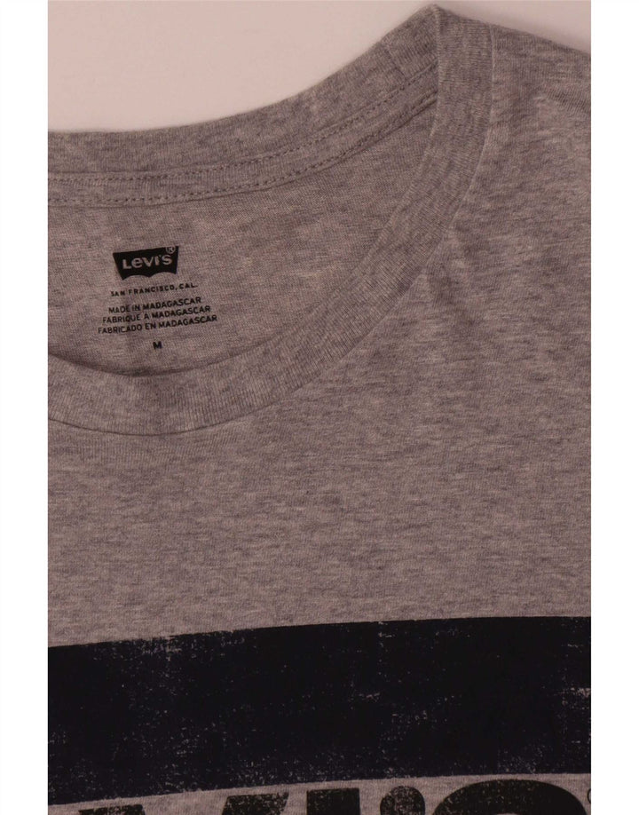 Levi's muška majica kratkih rukava s grafičkim motivima, srednje sivi pamuk