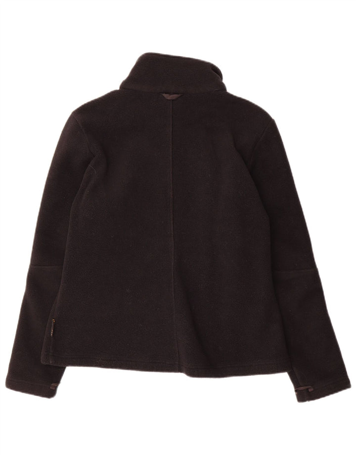 JACK WOLFSKIN Womens Fleece Jacket UK 16 Large Black Polyester