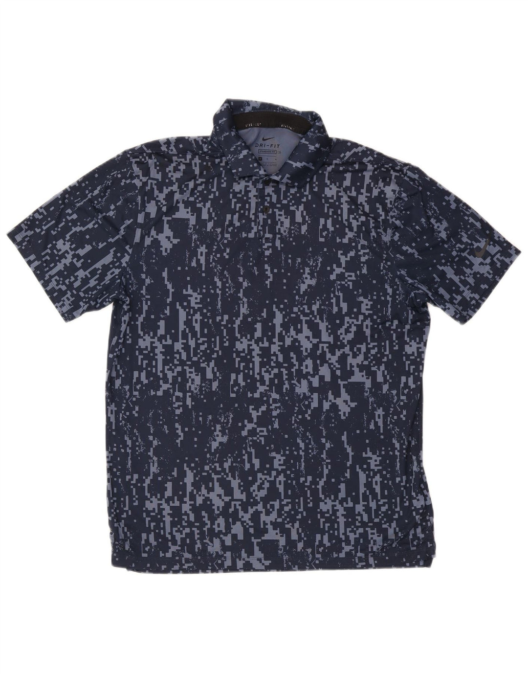 Nike muška polo majica standardnog kroja srednje tamnoplavi geometrijski poliester