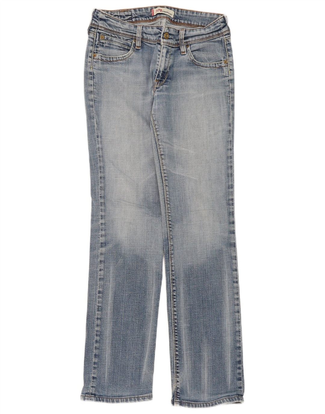 Levi's ženske 570 ravne traperice W31 L31 plavi pamuk