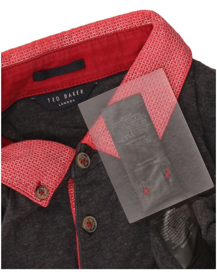 Ted Baker muška polo majica XS sivi pamuk u boji