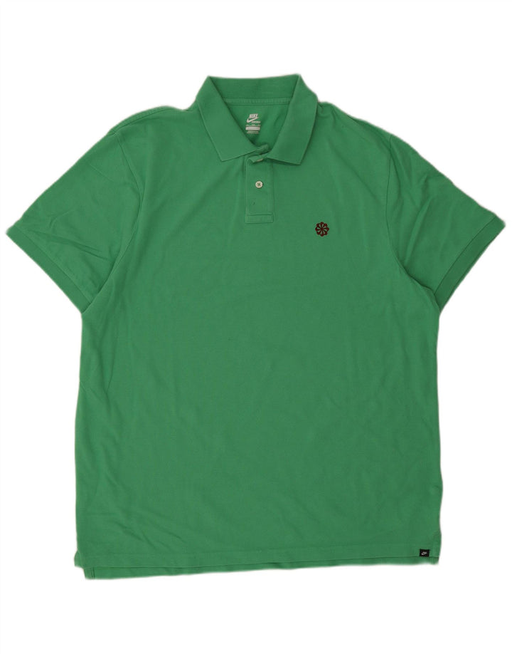 Nike muška polo majica 2XL zeleni pamuk