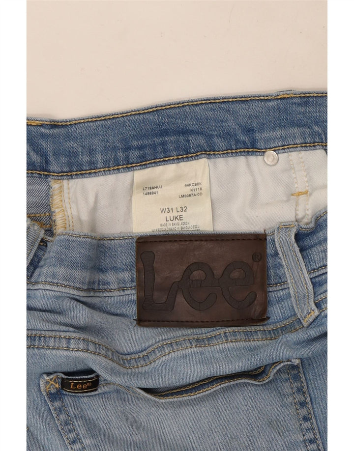 Lee ženske uske traperice Luke W31 L32 plavi pamuk
