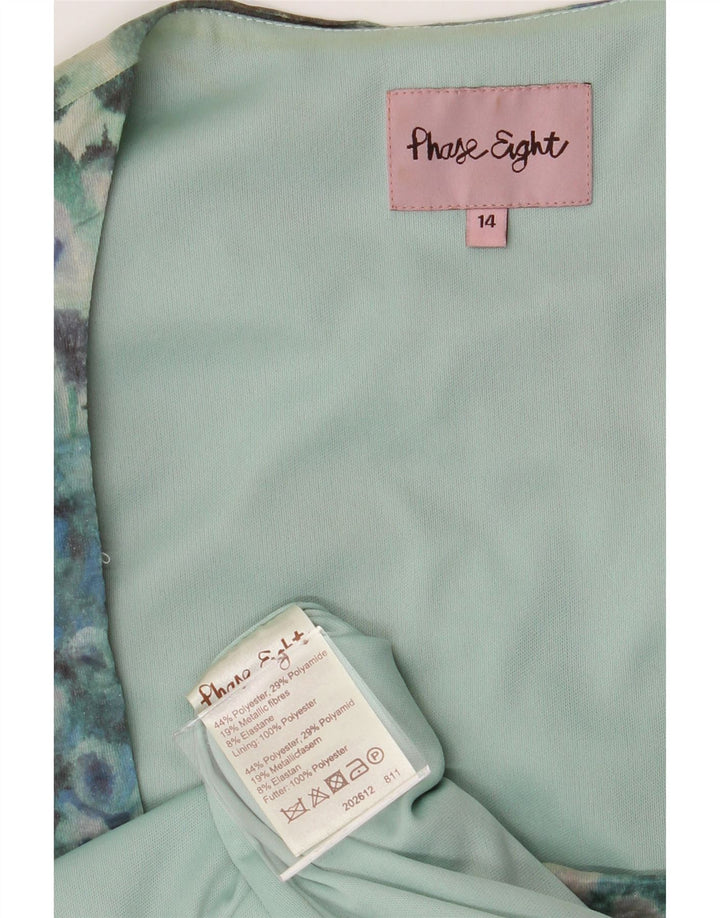 PHASE EIGHT Womens Bodycon Dress UK 14 Medium  Multicoloured Tie Dye Vintage Phase Eight and Second-Hand Phase Eight from Messina Hembry 