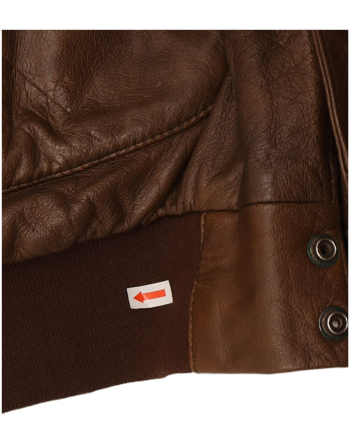 Outback muška kožna jakna UK 42 XL smeđa koža