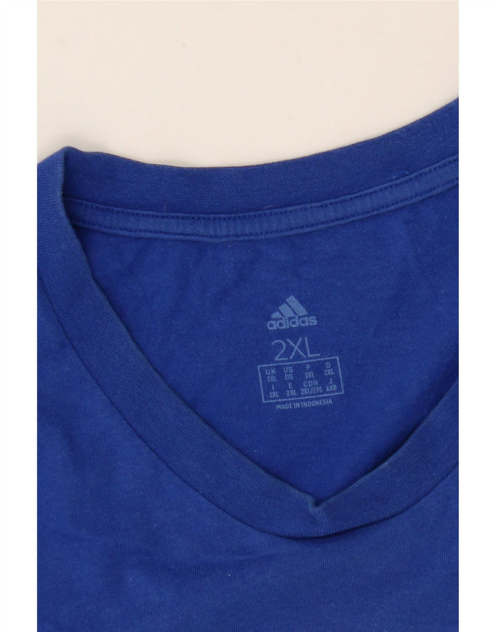 Adidas muška majica s grafičkim motivima 2XL plava