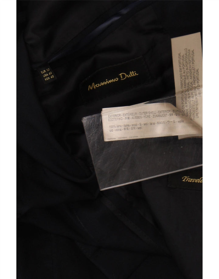 Massimo Dutti muška jakna s 2 gumba EU 52 velika tamnoplava vuna