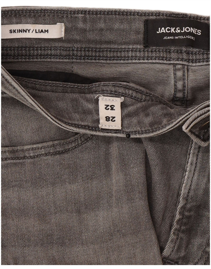 Jack & Jones muške uske traperice Liam W28 L32 sive