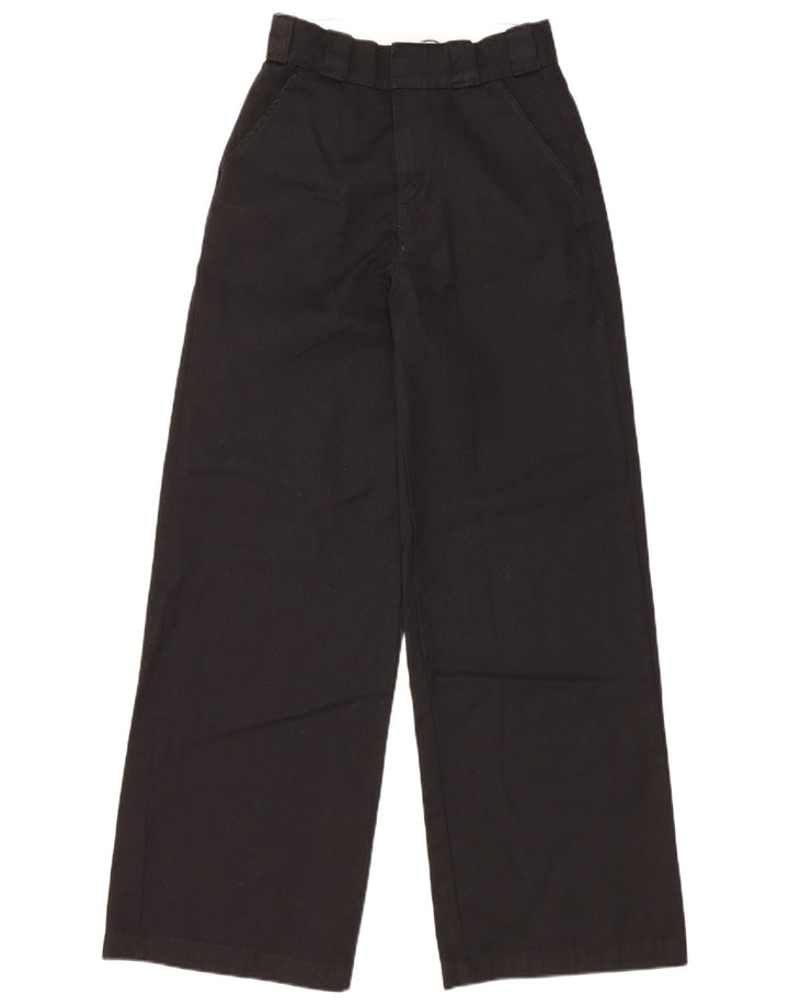 Dickies ženske široke chino hlače W24 L30 crni poliester