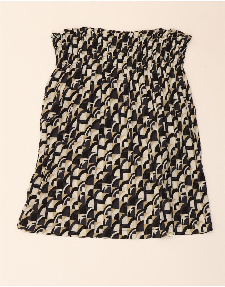 Benetton ženska majica bez naramenica UK 8 malih raznobojnih geometrijskih oblika