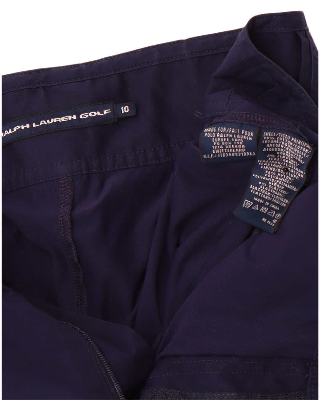 RALPH LAUREN Ženska kratka hlača US 10 Large tamnoplavi pamuk