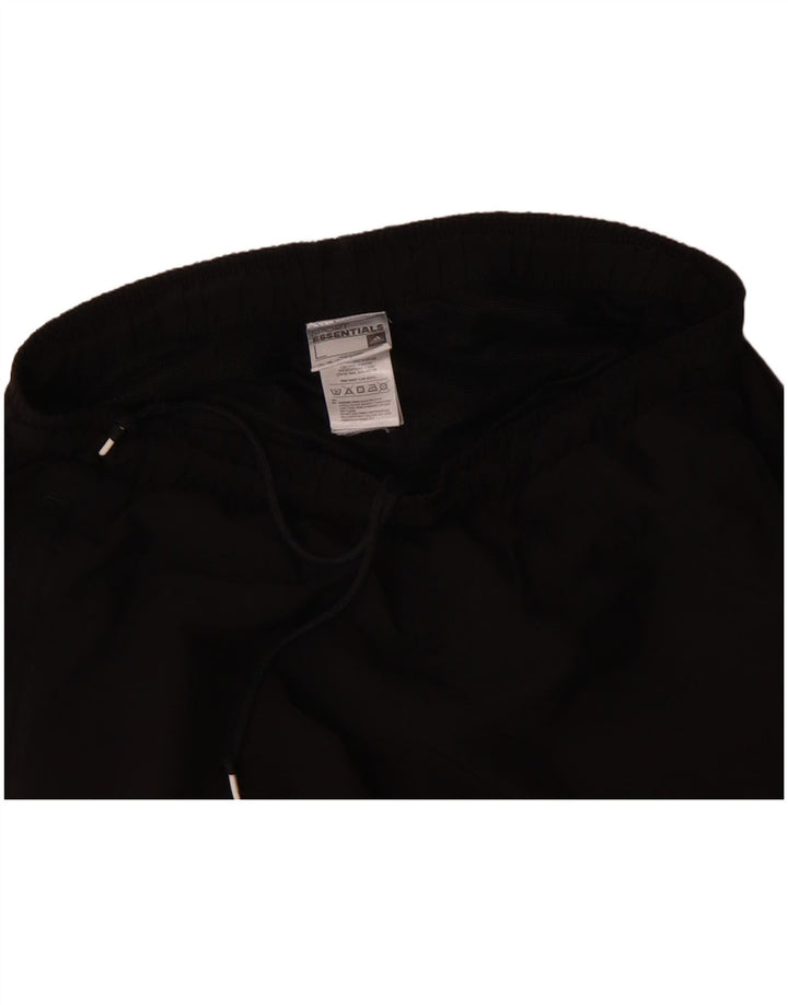 ADIDAS Mens Graphic Tracksuit Trousers Large Black Polyester