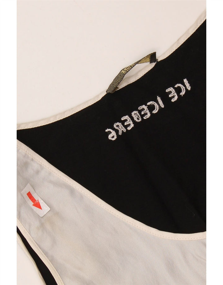 ICEBERG gornji dio ženske grafičke bluze UK 8 Small Off White Colourblock