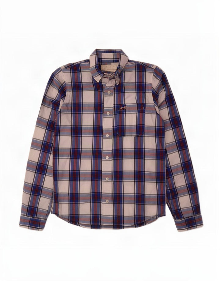 Hollister muška košulja Srednje plavi karirani pamuk